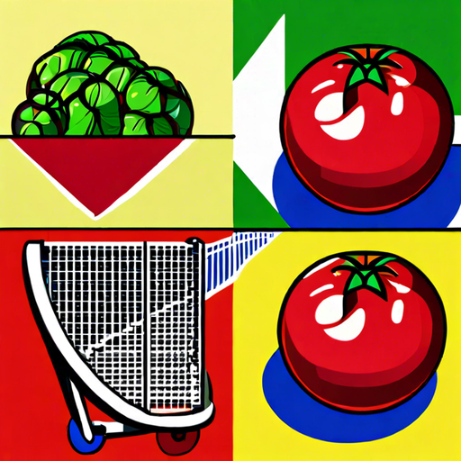 trampoline, tomato, notebook, lollipop, cherry, pepper, baseball, cabbage, escalator, pineapple