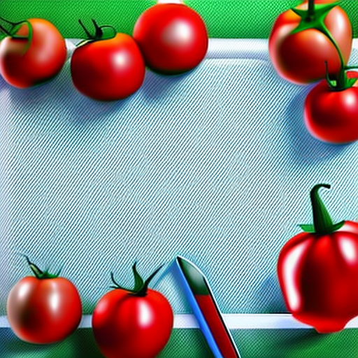 trampoline, tomato, notebook, pepper