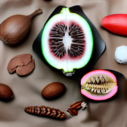 watermelon, red, coconut, camera, log, pecan, pinecone, mcdonalds, almond, manatee