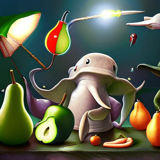 witch, football, whale, chameleon, tunnel, jar, meteor, cucumber, pear, umbrella